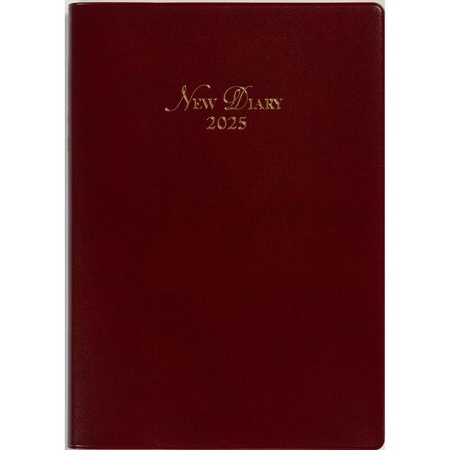 （まとめ買い）高橋書店 2025年 手帳 No.89 ニューダイアリー A5判 デイリー1頁2日＆月間横罫式 ワイン 〔3冊セット〕の通販は 5,299円