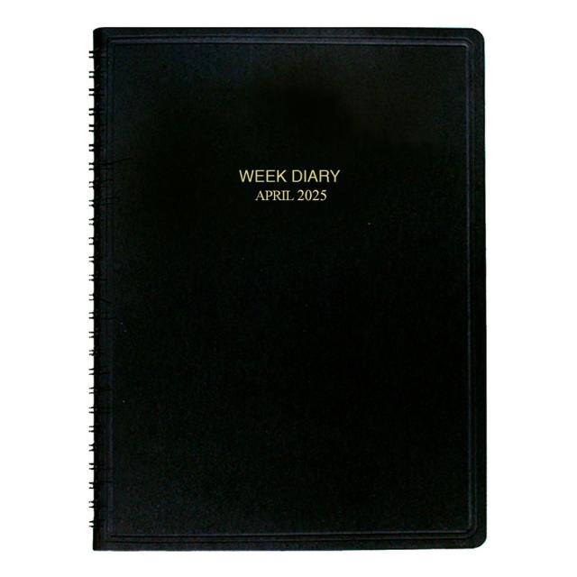（まとめ買い）コレクト 手帳 2025年4月始まり ウィークダイアリー 見開き1週間レフト式 B5 ワイヤリングとじ D-414 〔3冊セット〕 【北海道・沖縄・離島配送不可】の通販は 6,421円