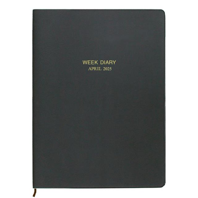 （まとめ買い）コレクト 手帳 2025年4月始まり ウィークダイアリー 見開き1週間レフト式 A4 糸かがりとじ 差込表紙 D-4624 〔3冊セット〕 【北海道・沖縄・離島配送不可】の通販は 9,773円