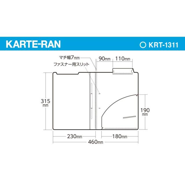 （まとめ買い）セキセイ KARTE-RAN カルテホルダー ファスナー付 上見出し A4 ヨコ置き 50枚入 KRT-1311-00 〔×3〕 【北海道・沖縄・離島配送不可】_5