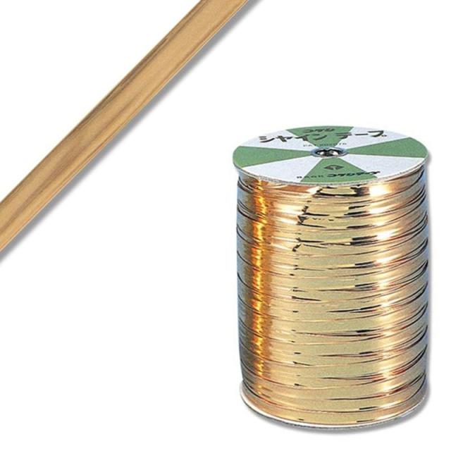 （まとめ買い）シモジマ HEIKO シャインテープ 幅6mm×160m 603 赤金 ラッピング用品 001501803 〔×3〕 【北海道・沖縄・離島配送不可】