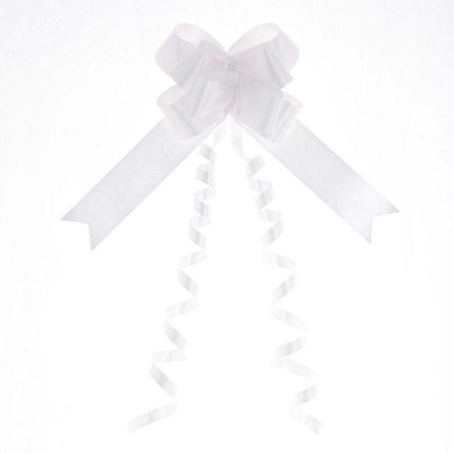 シモジマ HEIKO リボンボウ 36mm幅×70cm ホワイト 1箱(50個入) ラッピング用品 001410201 【北海道・沖縄・離島配送不可】