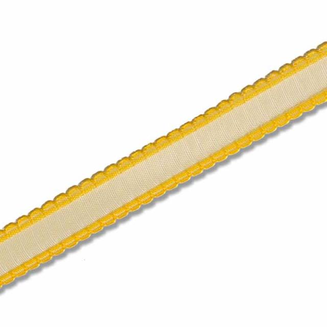 【メール便発送】シモジマ HEIKO ピコットリボン 15mm幅×20m巻 黄色 ラッピング用品 001411702