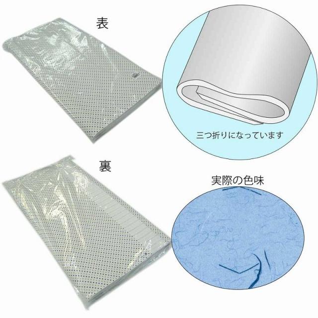 （まとめ買い）シモジマ HEIKO 包装紙 和柄 半才 フウビ青 100枚 758×523mm ラッピング用品 002318300 〔×3〕 【北海道・沖縄・離島配送不可】_1