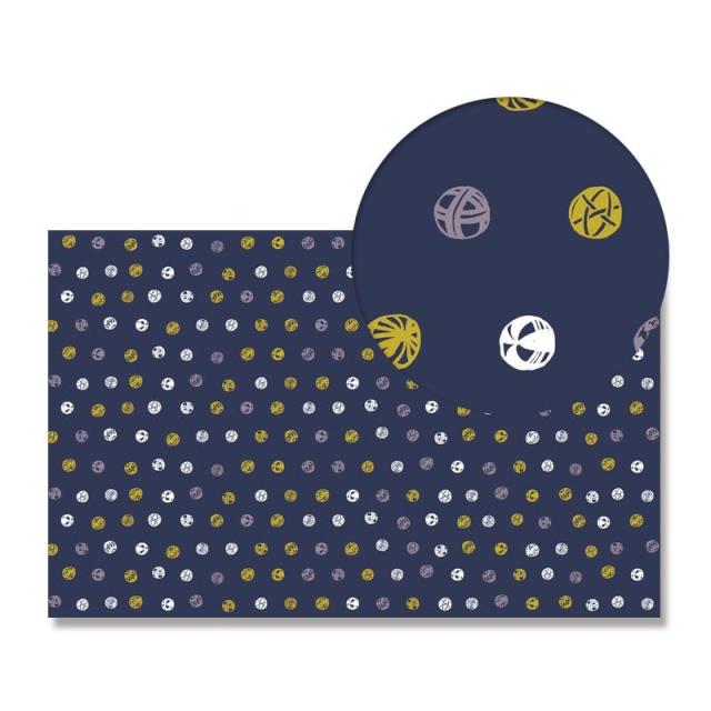 （まとめ買い）シモジマ HEIKO 包装紙 和柄 半才 小鞠 50枚 750×528mm ラッピング用品 002411011 〔×3〕 【北海道・沖縄・離島配送不可】_2