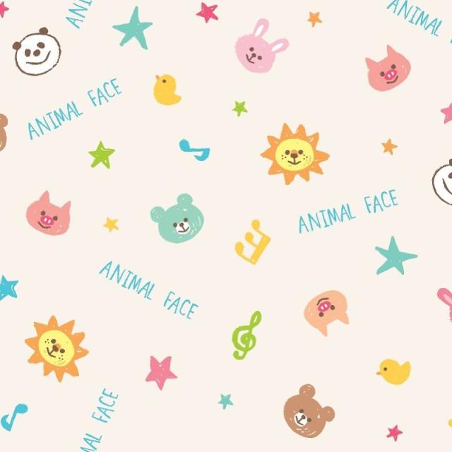 （まとめ買い）シモジマ HEIKO 包装紙 ファンシー柄 半才 アニマルフェイス 50枚 750×528mm ラッピング用品 002411024 〔×3〕 【北海道・沖縄・離島配送不可】