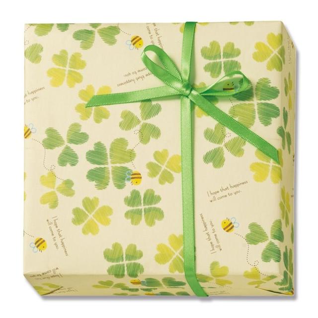 （まとめ買い）シモジマ HEIKO 包装紙 ファンシー柄 半才 グッドラック 50枚 750×528mm ラッピング用品 002411036 〔×3〕 【北海道・沖縄・離島配送不可】_1