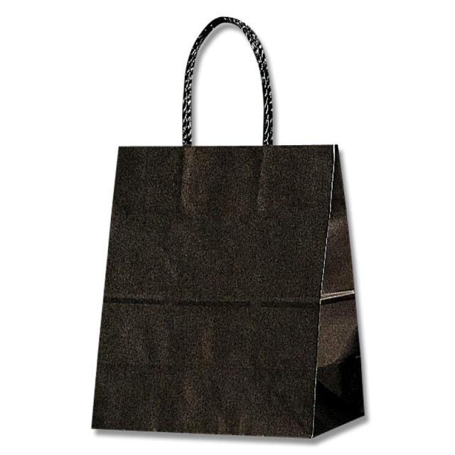 （まとめ買い）シモジマ HEIKO 手提げ紙袋 スムースバッグ 22-12 黒無地 25枚 幅220×マチ120×高265mm 003156191 〔×3〕 【北海道・沖縄・離島配送不可】