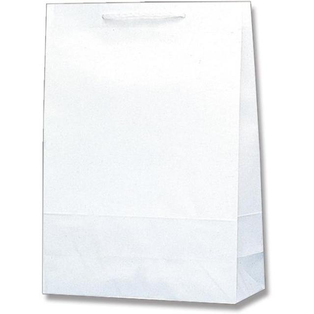 （まとめ買い）シモジマ HEIKO 手提げ紙袋 T型チャームバッグ 2才 白無地 50枚 幅320×マチ115×高450mm 003130600 〔×3〕 【北海道・沖縄・離島配送不可】