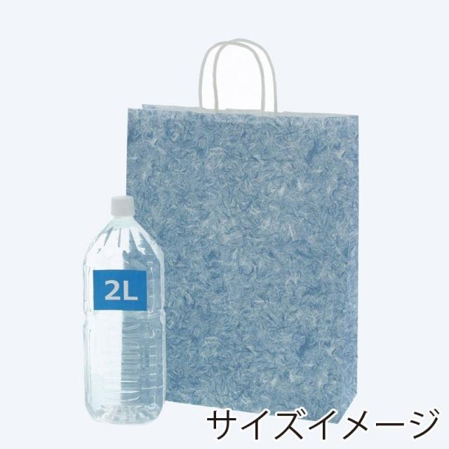 （まとめ買い）シモジマ HEIKO 手提げ紙袋 25チャームバッグ 25CB 2才 雲竜 青 50枚 幅320×マチ115×高410mm 003230101 〔×3〕 【北海道・沖縄・離島配送不可】_4