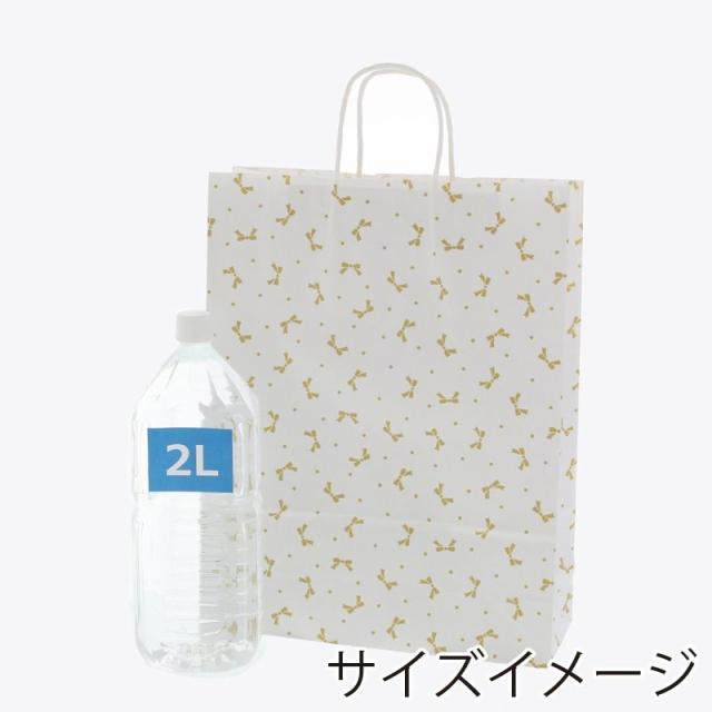 （まとめ買い）シモジマ HEIKO 手提げ紙袋 25チャームバッグ 25CB 2才 ニューリボン 金 50枚 幅320×マチ115×高410mm 003228100 〔×3〕 【北海道・沖縄・離島配送不可】_4