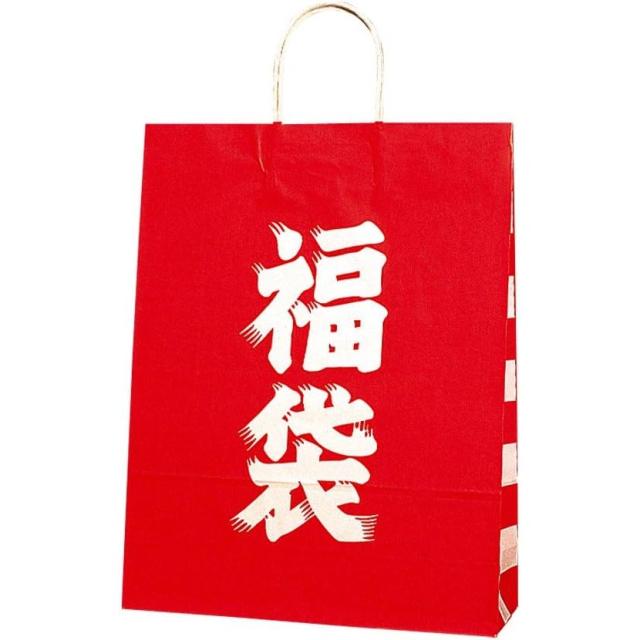 （まとめ買い）シモジマ HEIKO 手提げ紙袋 福袋 25チャームバッグ 25CB 2才 福袋 50枚 幅320×マチ115×高410mm 003221400 〔×3〕 【北海道・沖縄・離島配送不可】