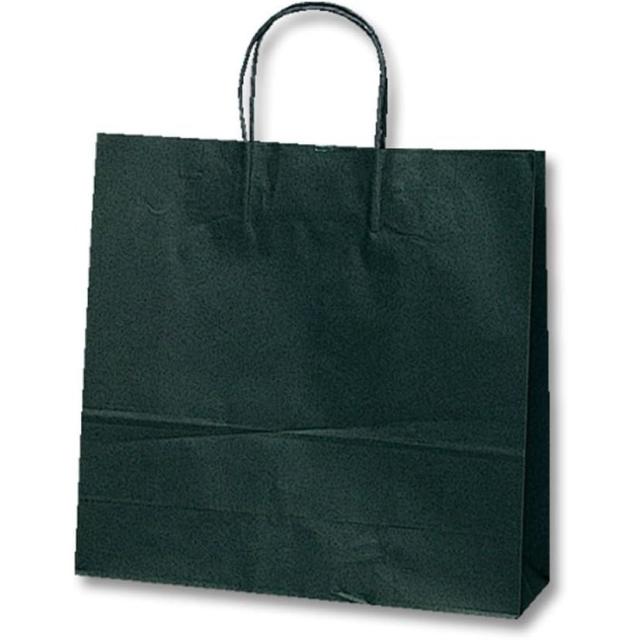 （まとめ買い）シモジマ HEIKO 手提げ紙袋 25チャームバッグ 25CB 3才 黒無地 50枚 幅320×マチ115×高310mm 003254400 〔×3〕 【北海道・沖縄・離島配送不可】