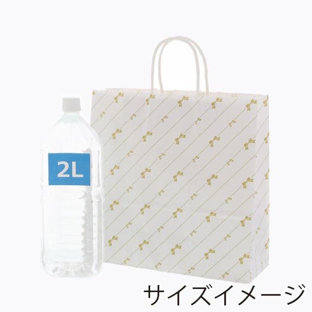 （まとめ買い）シモジマ HEIKO 手提げ紙袋 25チャームバッグ 25CB 3才 斜線リボン 50枚 幅320×マチ115×高310mm 003256300 〔×3〕 【北海道・沖縄・離島配送不可】_4