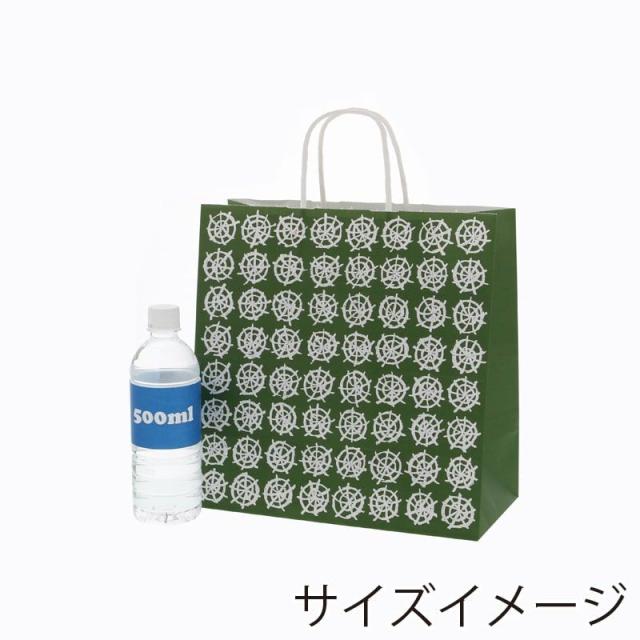 （まとめ買い）シモジマ HEIKO 手提げ紙袋 25チャームバッグ 25CB W 和風 緑 50枚 幅300×マチ150×高300mm 003270200 〔×3〕 【北海道・沖縄・離島配送不可】_4