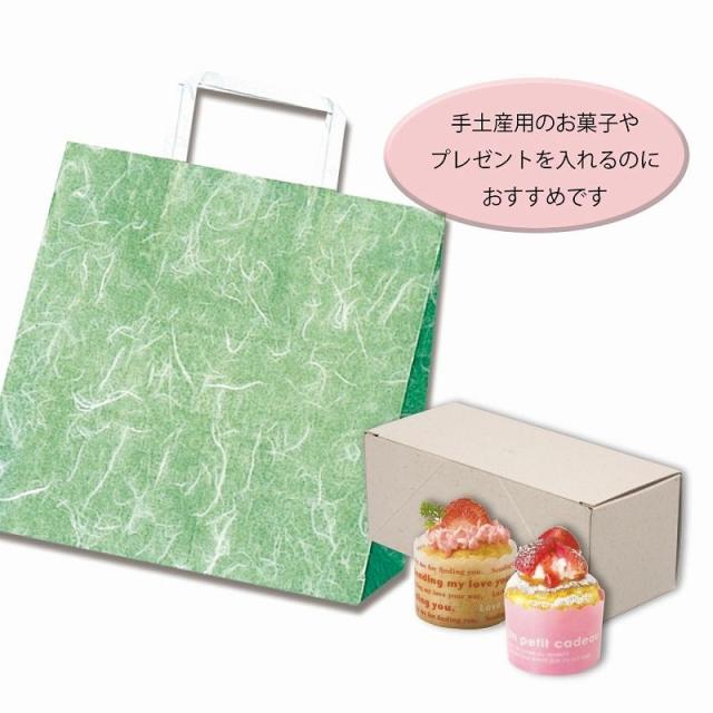 （まとめ買い）シモジマ HEIKO 手提げ紙袋 H25チャームバッグ E(平手) 雲竜 緑 50枚 幅260×マチ160×高260mm 003274001 〔×3〕 【北海道・沖縄・離島配送不可】_3