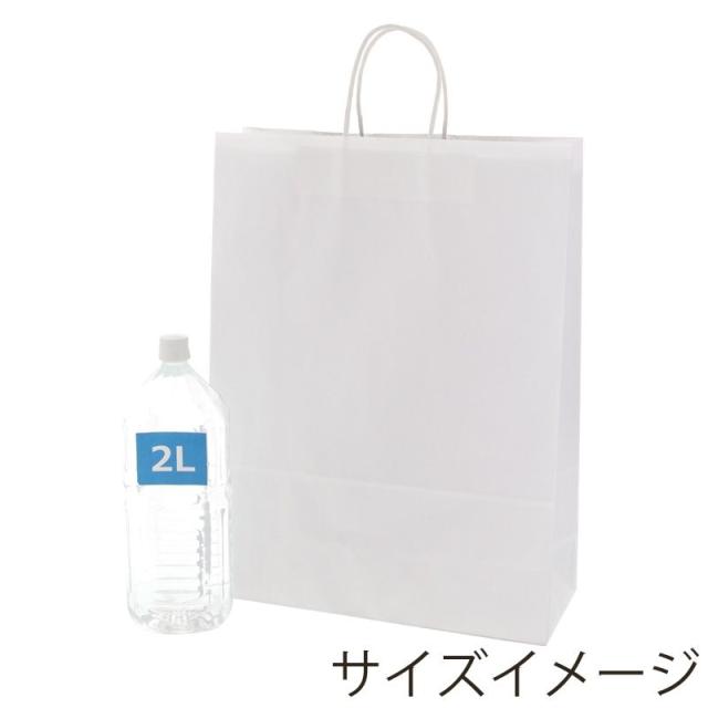 （まとめ買い）シモジマ HEIKO 手提げ紙袋 25チャームバッグ 25CB カスタムB(丸紐) E晒白無地 50枚 幅380×マチ150×高500mm 003280420 〔×3〕 【北海道・沖縄・離島配送不可】_4