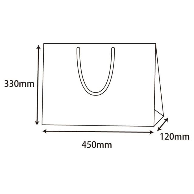（まとめ買い）シモジマ HEIKO 手提げ紙袋 ブライトバッグ Y2 白 10枚 幅450×マチ120×高330mm 006138123 〔×3〕 【北海道・沖縄・離島配送不可】_2