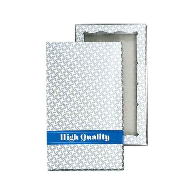 シモジマ HEIKO 箱 洋品箱 H-2(タオル2本用) チドリ銀 50枚 内寸155×265×高22mm ギフトボックス 006804400 【北海道・沖縄・離島配送不可】