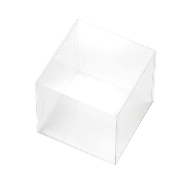 （まとめ買い）シモジマ HEIKO 箱 PETクリアケース 100×100×100 1個 内寸100×100×高100mm ギフトボックス 006854116 〔×3〕 【北海道・沖縄・離島配送不可】