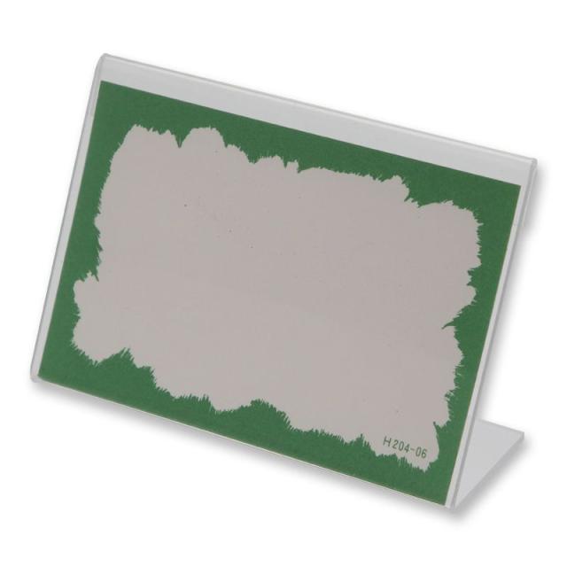 （まとめ買い）シモジマ アクリルカード立て D-70 10個 巾98×高70mm POP用品 007303300 〔×3〕 【北海道・沖縄・離島配送不可】