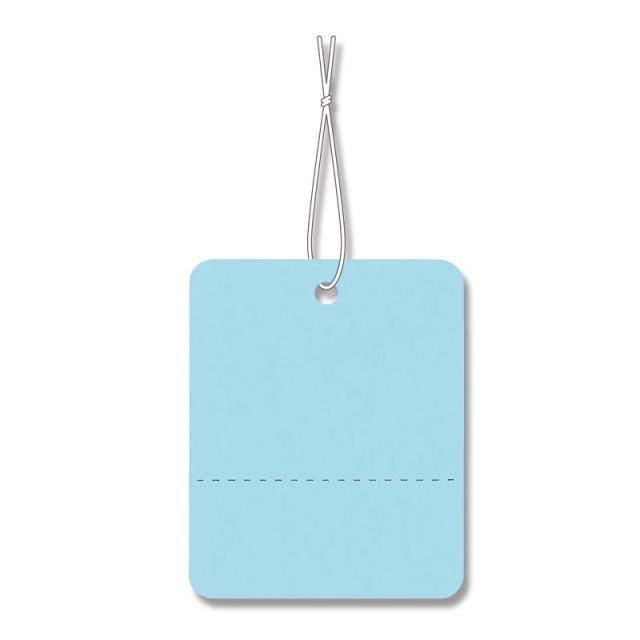 （まとめ買い）シモジマ HEIKO 提札 No.527 綿糸付き ブルー 500枚 縦40×横32mm 店舗用品 007152700 〔×3〕 【北海道・沖縄・離島配送不可】