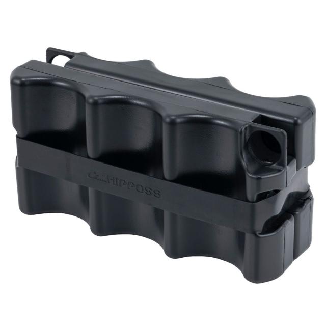 （まとめ買い）ナカバヤシ HIPPOSS ヒッポス アイスクーラーブロック 2個セット ブラック HPS-ICB01-2PBK 〔×3〕 【北海道・沖縄・離島配送不可】