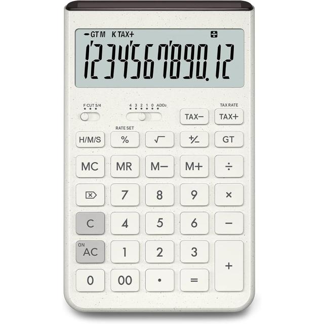 （まとめ買い）カシオ Comfy デザイン電卓 ジャストタイプ 12桁 オフホワイト JT-200T-WE-N 〔3個セット〕 【北海道・沖縄・離島配送不可】