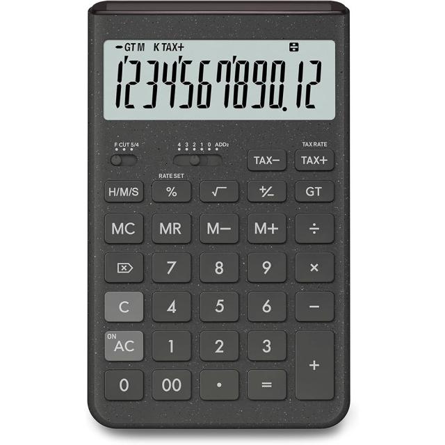 （まとめ買い）カシオ Comfy デザイン電卓 ジャストタイプ 12桁 ダークグレー JT-200T-GY-N 〔3個セット〕 【北海道・沖縄・離島配送不可】