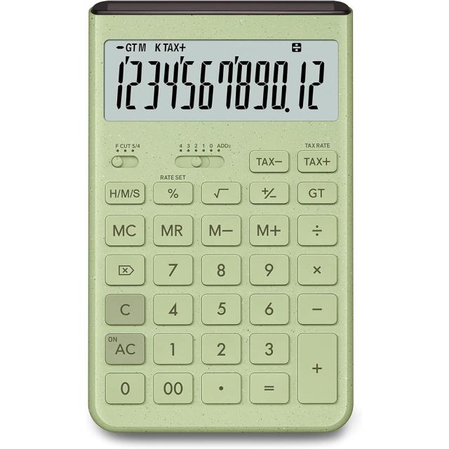 （まとめ買い）カシオ Comfy デザイン電卓 ジャストタイプ 12桁 グレイッシュグリーン JT-200T-GN-N 〔3個セット〕 【北海道・沖縄・離島配送不可】