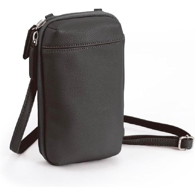 （まとめ買い）ナカバヤシ ショルダーウォレット ミニショルダーバッグ ブラック SMC-FC10BK 〔3個セット〕 【北海道・沖縄・離島配送不可】