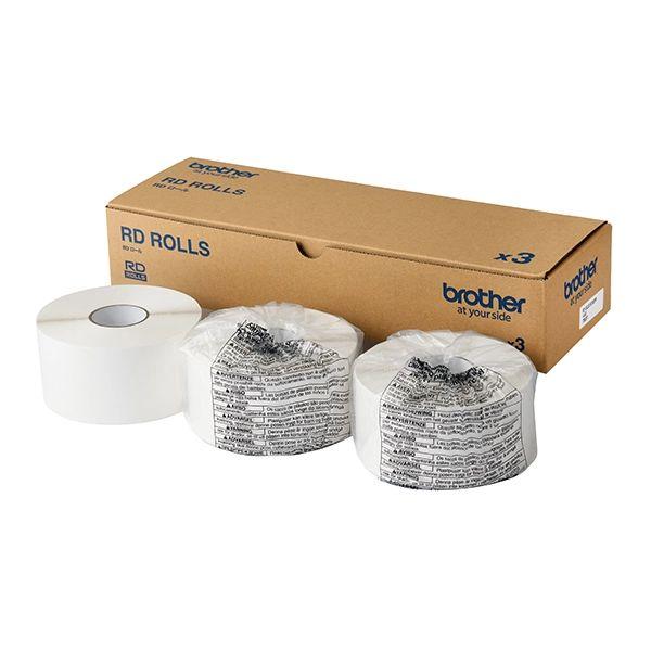 ブラザー プレカット紙ラベル ユポ紙 RDロール 60mm×60mm 1060枚×3巻 RD-U11J6 【北海道・沖縄・離島配送不可】