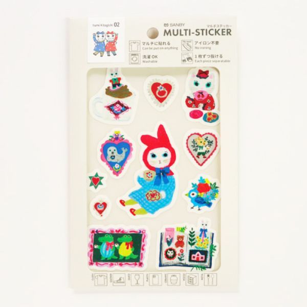 メール便発送】サンビー 何にでも貼れる マルチステッカー 北岸由美