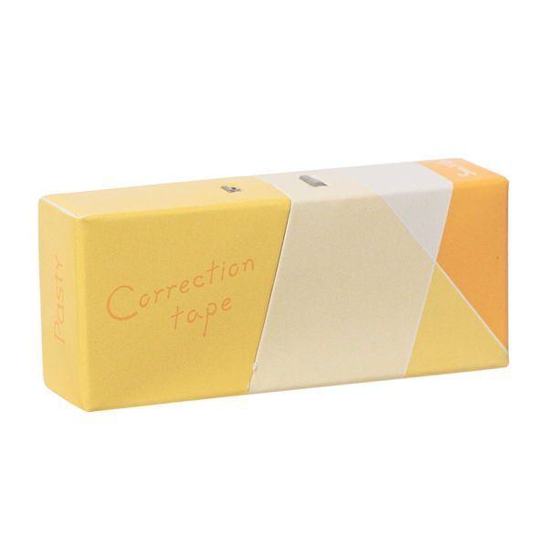 （まとめ買い）プラス Pasty 紙ケース入り修正テープ 幅5mm×6m 使い切り イエロー WH-2005-P 〔10個セット〕 【北海道・沖縄・離島配送不可】
