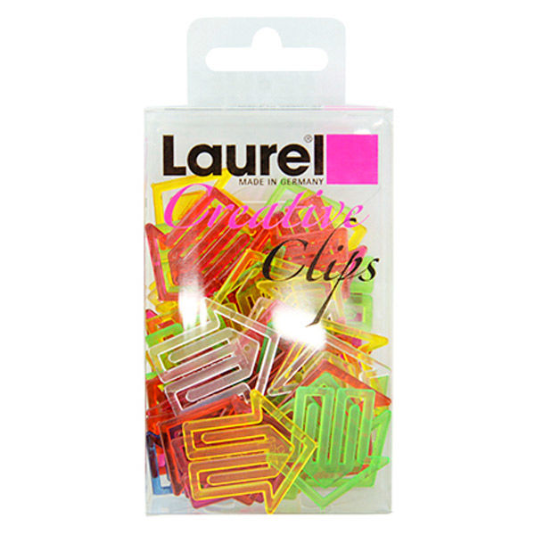 （まとめ買い）LAUREL(ローレル) クリスタルプラスチッククリップ 矢印型 30×29mm アソート 50個入 1428-96 〔×10〕 【北海道・沖縄・離島配送不可】
