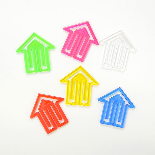 （まとめ買い）LAUREL(ローレル) クリスタルプラスチッククリップ 矢印型 30×29mm アソート 50個入 1428-96 〔×10〕 【北海道・沖縄・離島配送不可】_3