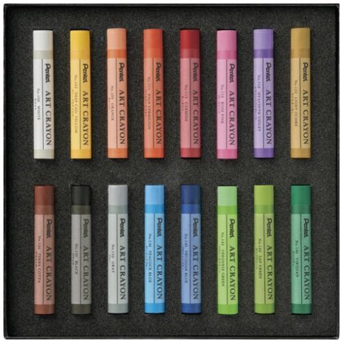 （まとめ買い）ぺんてる アートクレヨン16色セット PTAC-16 〔×3〕 【北海道・沖縄・離島配送不可】