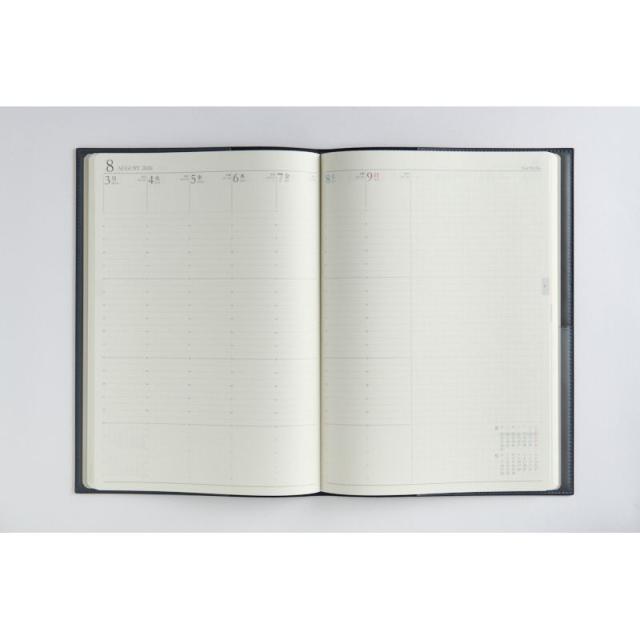 （まとめ買い）高橋書店 手帳 2026年4月始まり No.974 デスクダイアリーカジュアル B5 週間バーティカル式＆月間ブロック式 ブルーブラック 〔3冊セット〕 【北海道・沖縄・離島配送不可】_2