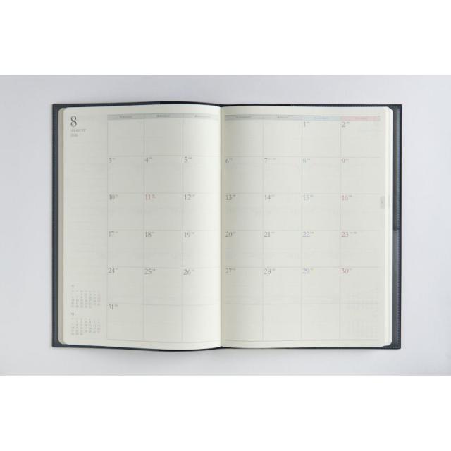 （まとめ買い）高橋書店 手帳 2026年4月始まり No.974 デスクダイアリーカジュアル B5 週間バーティカル式＆月間ブロック式 ブルーブラック 〔3冊セット〕 【北海道・沖縄・離島配送不可】_3