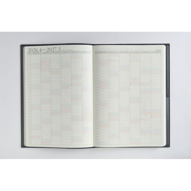 （まとめ買い）高橋書店 手帳 2026年4月始まり No.974 デスクダイアリーカジュアル B5 週間バーティカル式＆月間ブロック式 ブルーブラック 〔3冊セット〕 【北海道・沖縄・離島配送不可】_4
