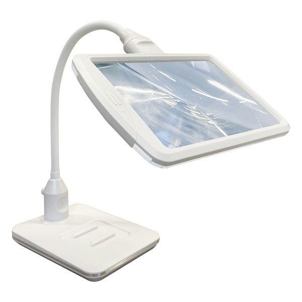 （まとめ買い）共栄プラスチック LEDスタンドライトルーペ アイボリー SR-75C-IV 〔3個セット〕 【北海道・沖縄・離島配送不可】