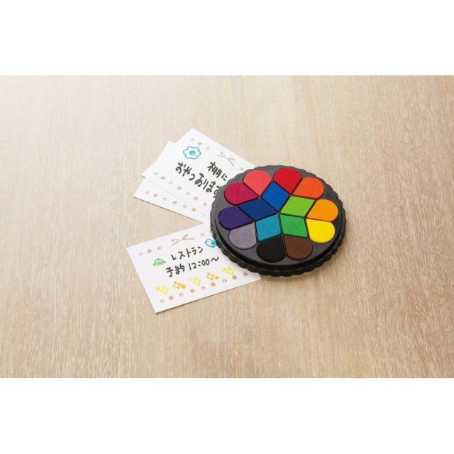 (業務用50セット) シヤチハタ イロドリパッド ブーケタイプ HPR-15BA ☆送料180円〜シャチハタ イロドリパッド ブーケタイプ