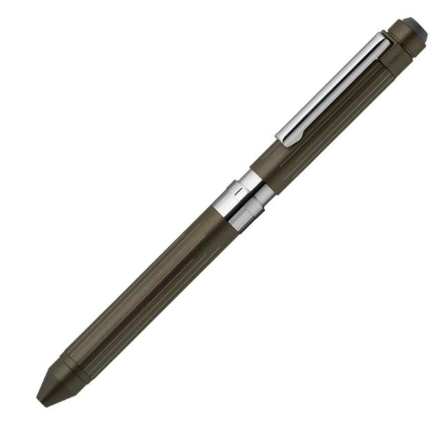 （まとめ）ゼブラ 多機能ペン シャーボX ST5 ダークシルバー SB15-DS 〔まとめ買い3本セット〕 【北海道・沖縄・離島配送不可】