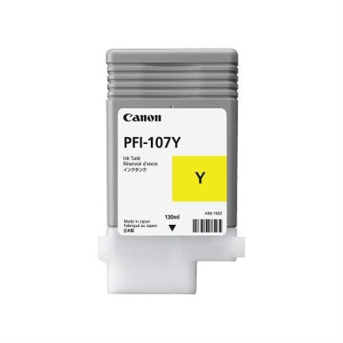 （まとめ買い）キヤノン 純正 大判プリンタインクカートリッジ イエロー PFI-107Y 〔3個セット〕 【北海道・沖縄・離島配送不可】