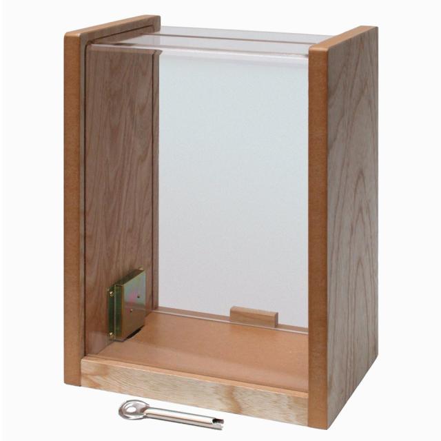 コレクト 窓口ボックス 木・透明アクリル製 中 M-523 【北海道・沖縄・離島配送不可】