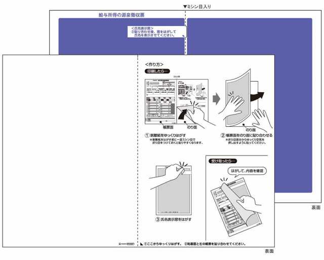 （まとめ買い）ヒサゴ マルチプリンタ帳票 A4 裏地紋 密封式 源泉徴収票用 100シート入 BP2069T 〔×3〕