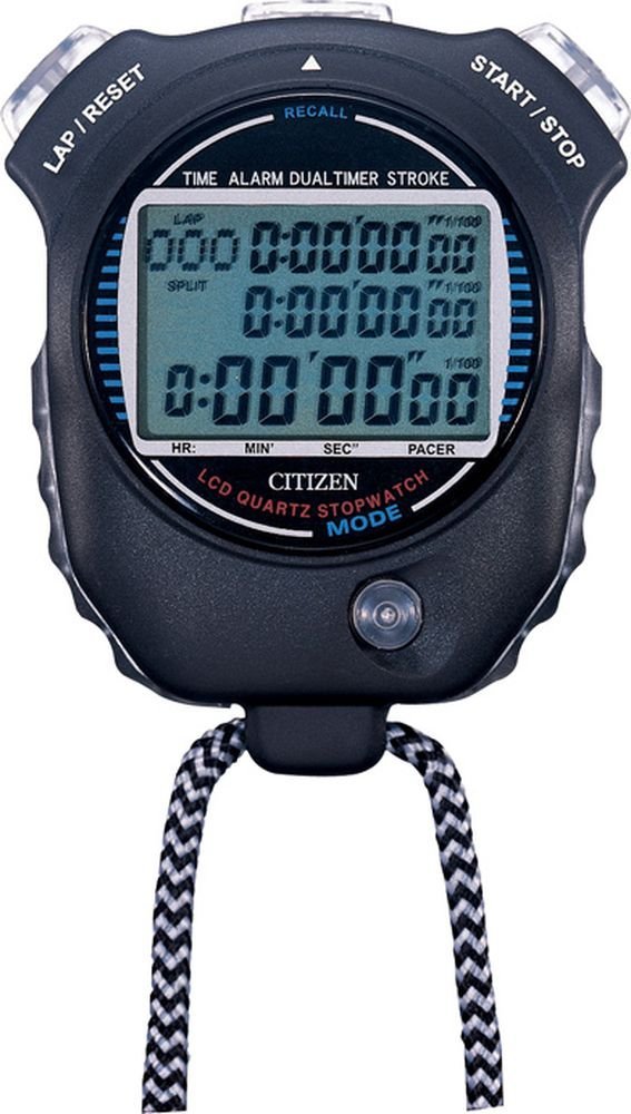 まとめ買い）シチズン 防滴 デジタル ストップウォッチ058 LC058-A02