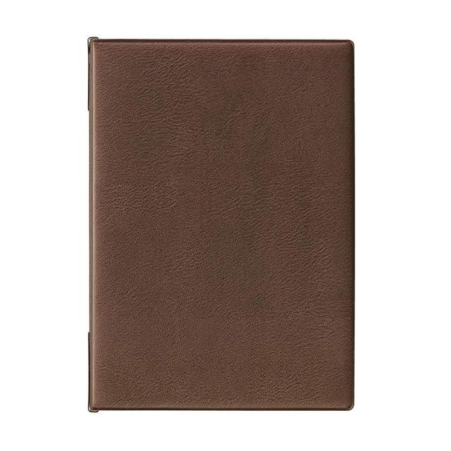 （まとめ買い）オープン工業 メニューファイル レザー調 B5 茶 MN-171-BR 〔3冊セット〕の通販は