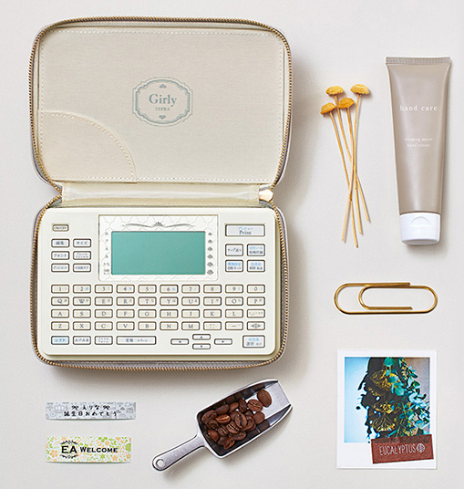 キングジム ラベルライター テプラPRO ガーリーテプラ クリーム SR-GL2