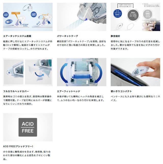 メール便発送 トンボ鉛筆 テープのり ピットエアー ミニ ブルー 6mm 10m Pn Easc40の通販はau Pay マーケット フジックス